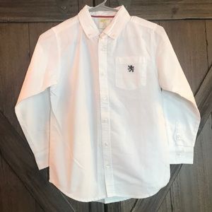 Boys White Button Down Shirt